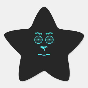 Bike Mountain Biking Cyclist Gift Bicycle Star Sticker