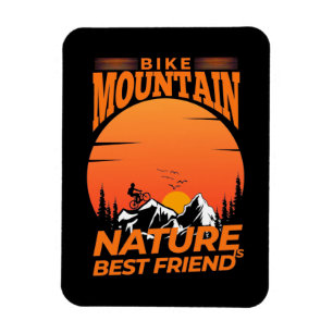 Bike Mountain Nature Is Best Friend Magnet