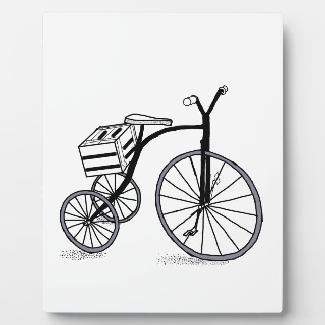 Bike on 3 wheels plaque (Front)