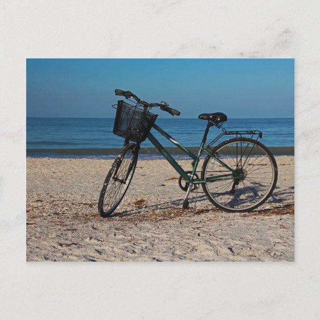 Bike on Barefoot Beach II Postcard (Front)