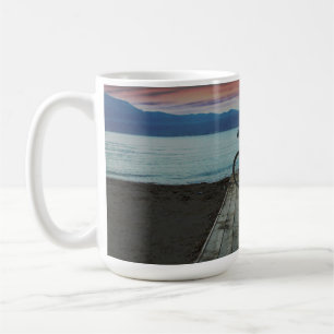 Bike On Pier Greece Coffee Mug