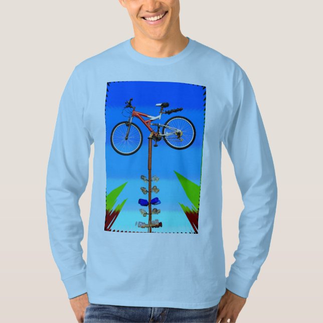 Bike On Pole T-Shirt (Front)
