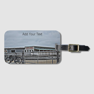 Bike On The Boardwalk by Shirley Taylor Luggage Tag