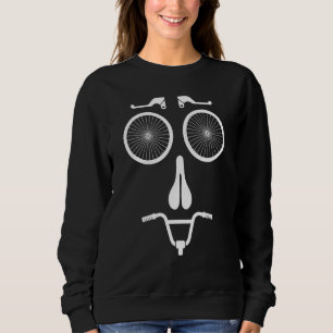 Bike Part Graphic Road Bike Cyclist Cycling Sport  Sweatshirt