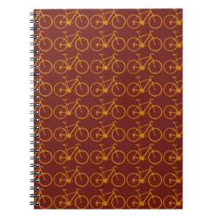 bike pattern for cyclists spiral notebook