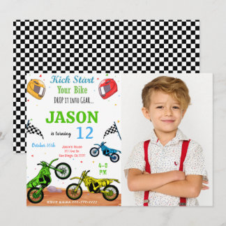 Bike Photo Invitation 