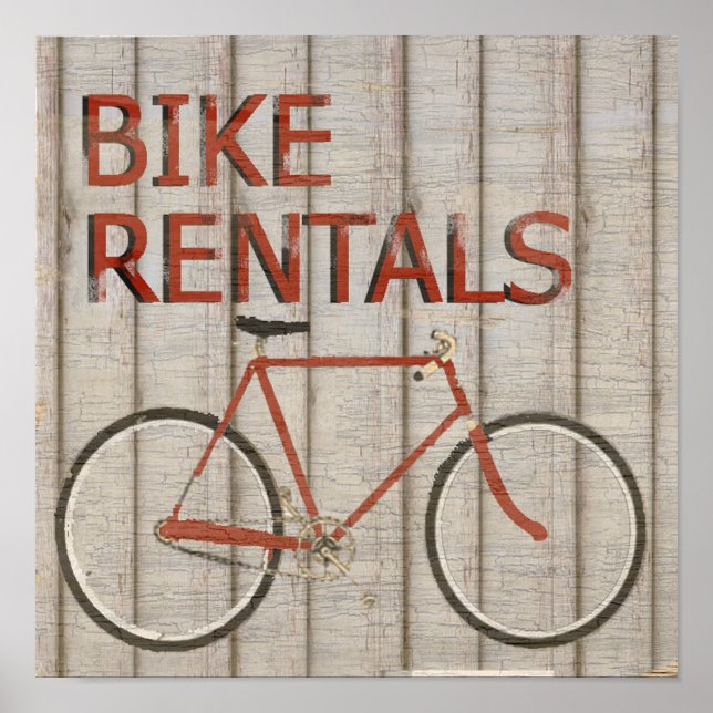 Bike Rentals Poster (Front)