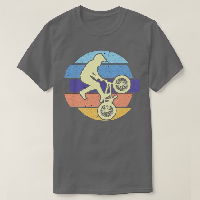 Bike Retro Stunts Cyclist Riding Biken  169 T-Shirt (Design Front)