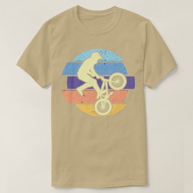 Bike Retro Stunts Cyclist Riding Biken  169 T-Shirt (Design Front)