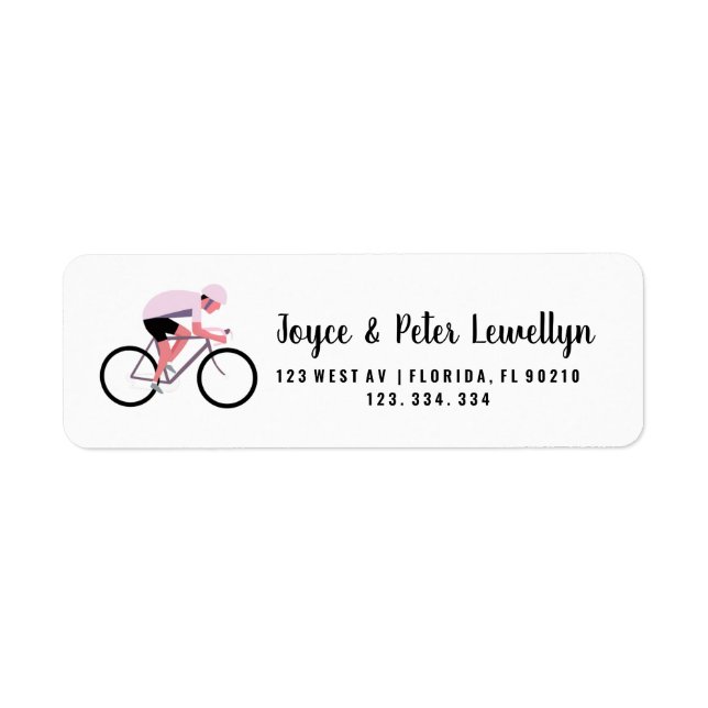 Bike return address label cycle (Front)