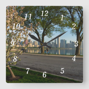 Bike Ride Down Solidarity Wall Clock