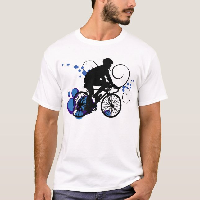 Bike Rider- Blue T-Shirt (Front)