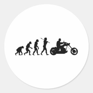 Bike Rider Classic Round Sticker