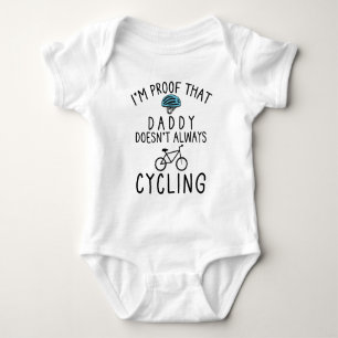 Bike Rider Infant Funny Cycling Dad Baby Bodysuit