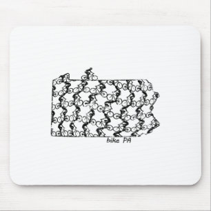 Bike Riding Pennsylvania Cycling Mountain Biking Mouse Pad