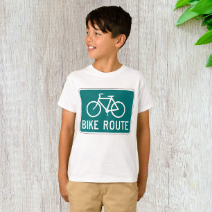 Bike Route Sign Bicycle T-Shirt