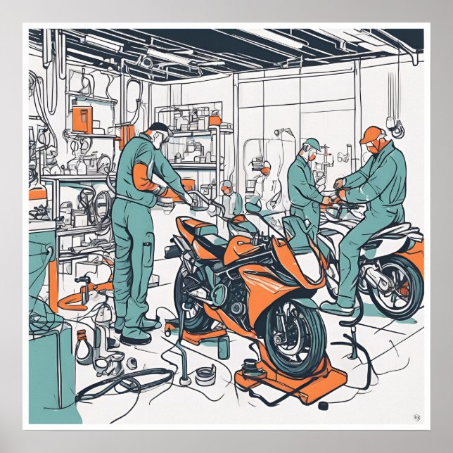 Bike Shop - Art Print (Front)