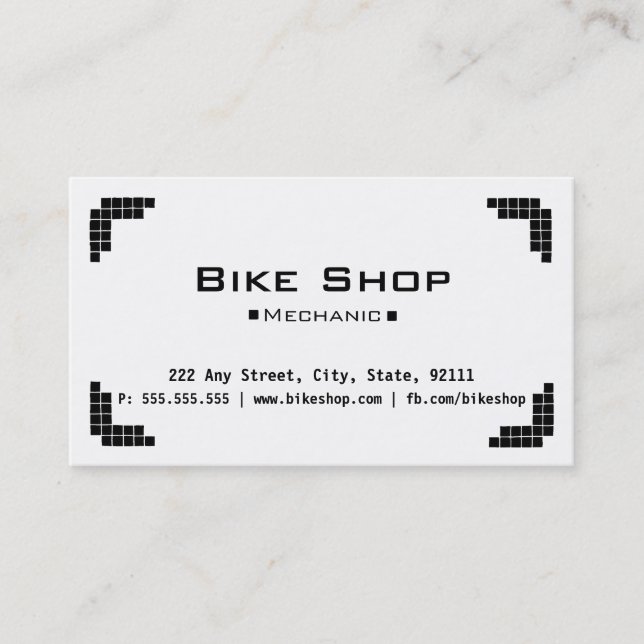 Bike Shop Business Card (Front)