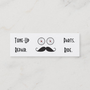 Bike Shop Handlebar Moustache Business Card