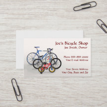 Bike Shop Owner Business Card