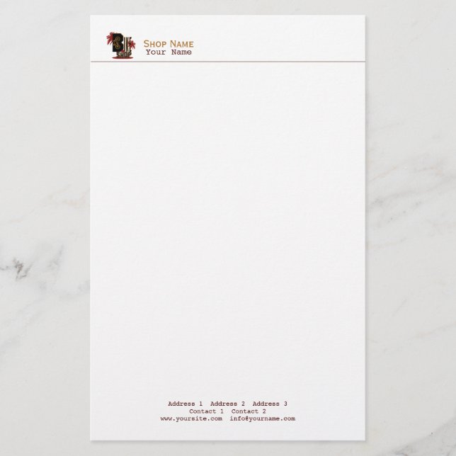 Bike Shop - Stationary, Letterhead (Front)