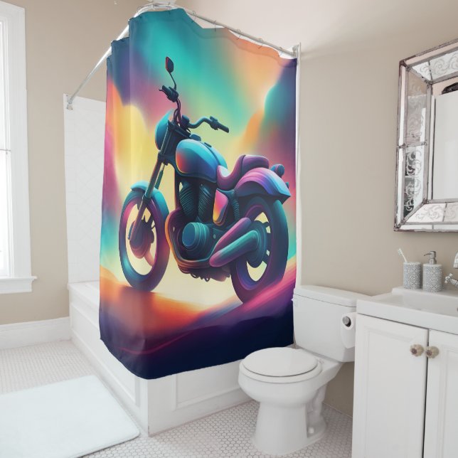 bike shower curtain (In Situ)