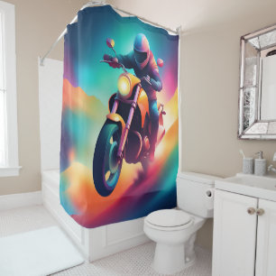 bike shower curtain