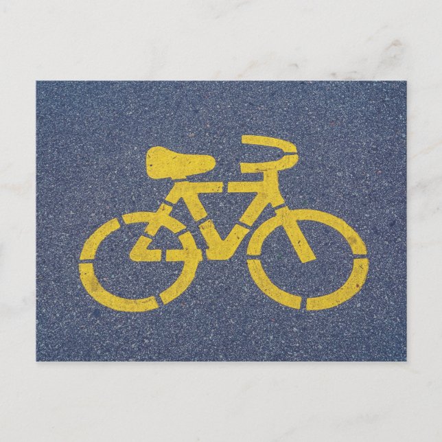 Bike Sign postcard (Front)