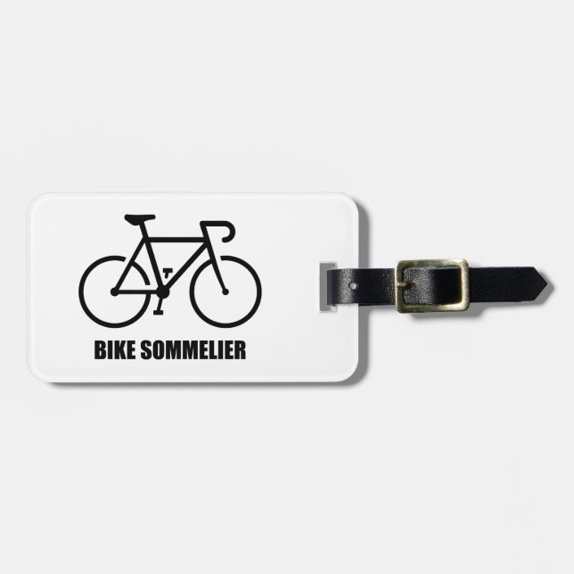 Bike Sommelier Luggage Tag (Front Horizontal)