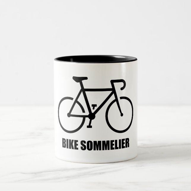 Bike Sommelier Two-Tone Coffee Mug (Center)