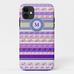 bike stripes to add initials iPhone 11 case