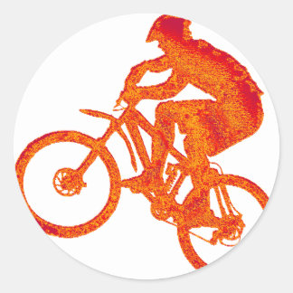 Bike Take Time Classic Round Sticker