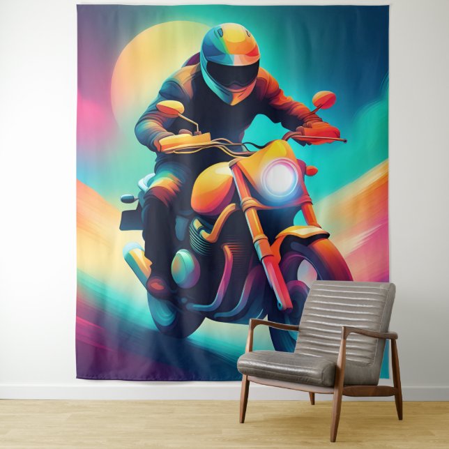 bike tapestry (In Situ)