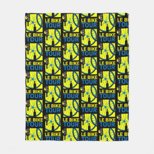 Bike Tour Art Fleece Blanket