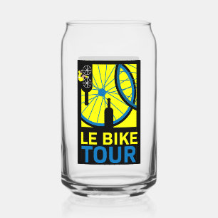 Bike Touring Art Can Glass