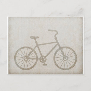 Bike Vintage Sports Peace Love Destiny Postcard