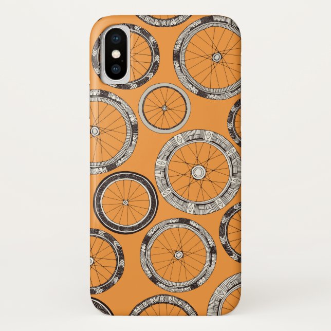 bike wheels amber Case-Mate iPhone case (Back)