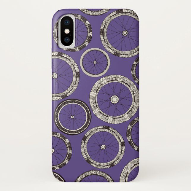 bike wheels violet Case-Mate iPhone case (Back)
