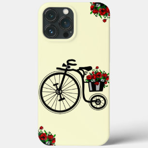 Bike with Flowers iPhone Case - Choose Colour
