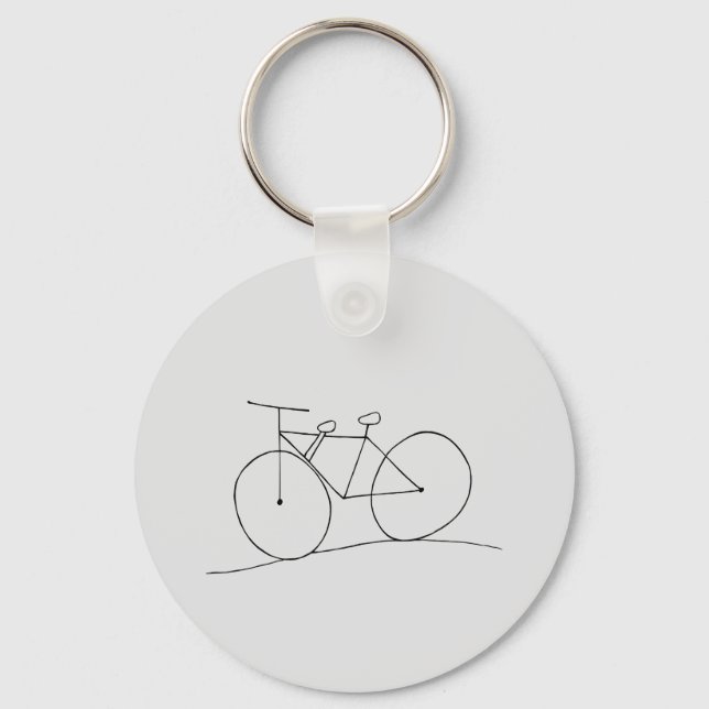 Bike with Two Seats Keychain (Back)