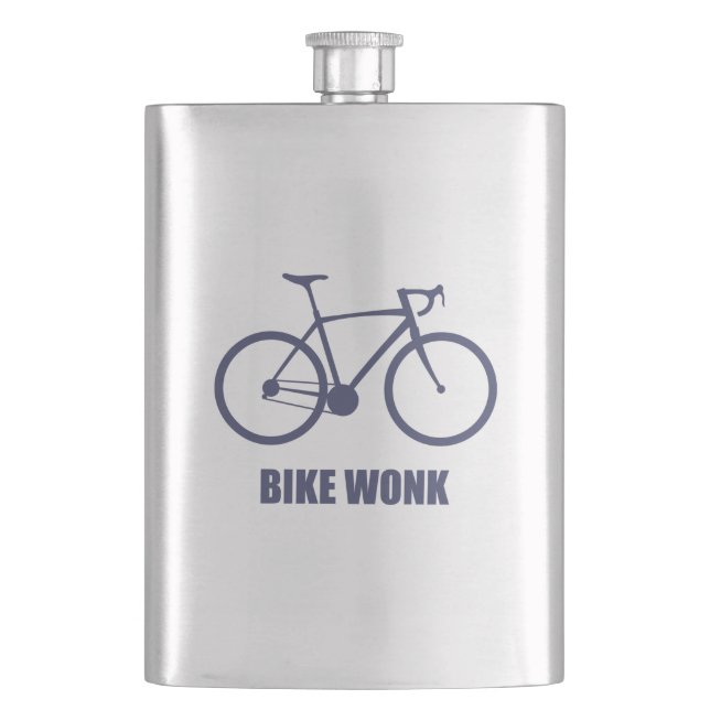 Bike Wonk Hip Flask (Front)