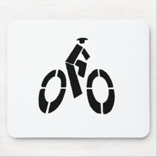 Bikeman Icon Mouse Pad
