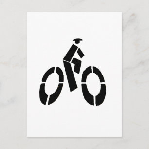 Bikeman Icon Postcard