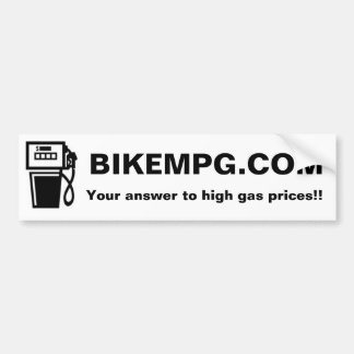 BIKEMPG.COM, Your answer to high g... - Customised Bumper Sticker