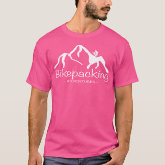 Bikepacking Adventures Logo White T-Shirt