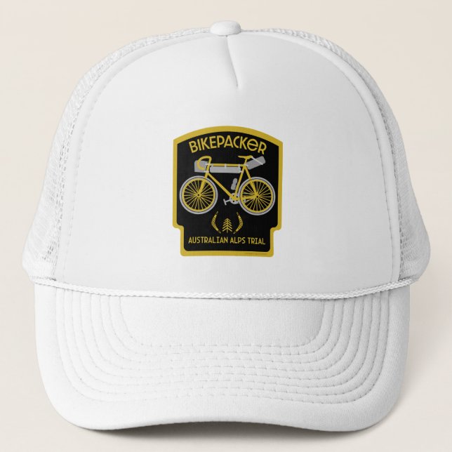 Bikepacking Australian Alps Trial Trucker Hat (Front)
