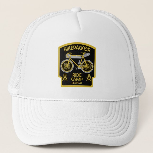Bikepacking | Backpacking | Touring | Camping Trucker Hat (Front)