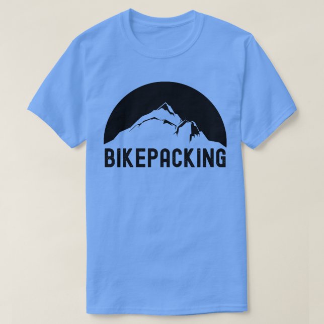 Bikepacking Bike Camping Gift T-Shirt (Design Front)