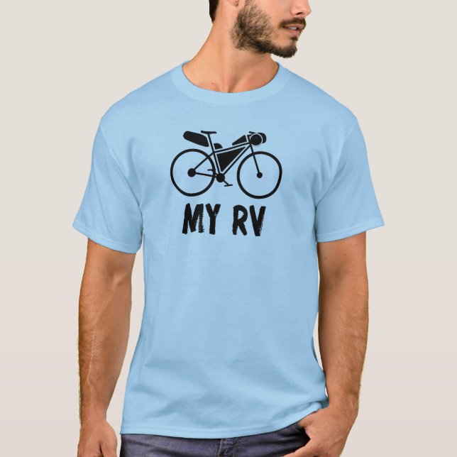 Bikepacking, My Recreational Vehicle T-Shirt (Front)