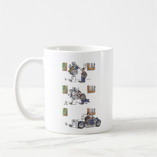 Biker At Museum mug